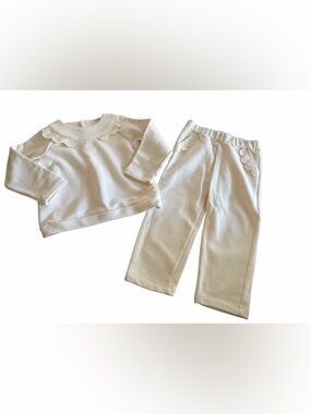 Jacadi Scalloped Sweatsuit outfit